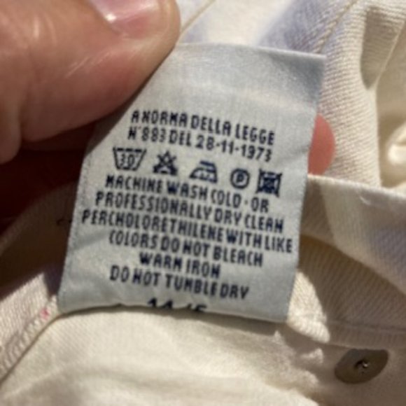 Vintage 90’s Versace Jeans Couture White Jeans - Size 29 - Picture 11 of 16